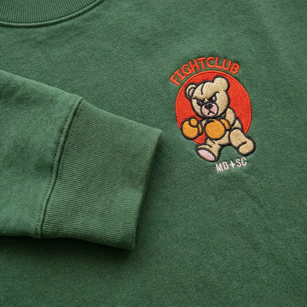 MDSC x Fightclub – Sweatshirt mit hochwertiger Stickerei